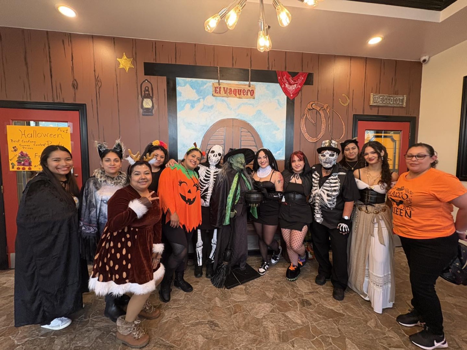 El Vaquero team ready for a festive group event